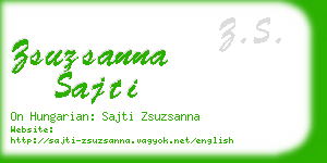 zsuzsanna sajti business card